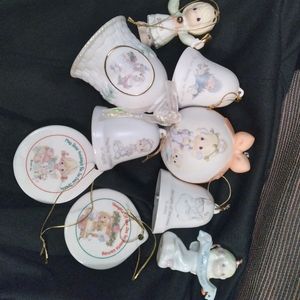 Precious moments ornaments and bells